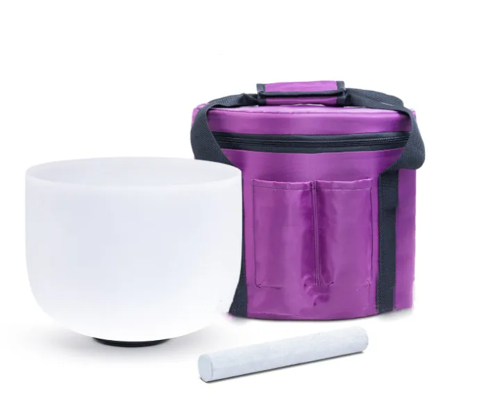 Успешно, высококачественная, мощная Поющая чаша с матовым кристаллом, набор Поющая чаши с молотком и уплотнительными кольцами