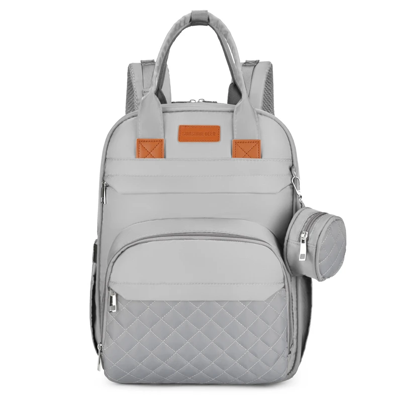 Large Capacity Travel Custom Organizer Baby Bag Portable Folding Crib Baby Bed Mommy Bag Waterproof Diaper Bag Backpack