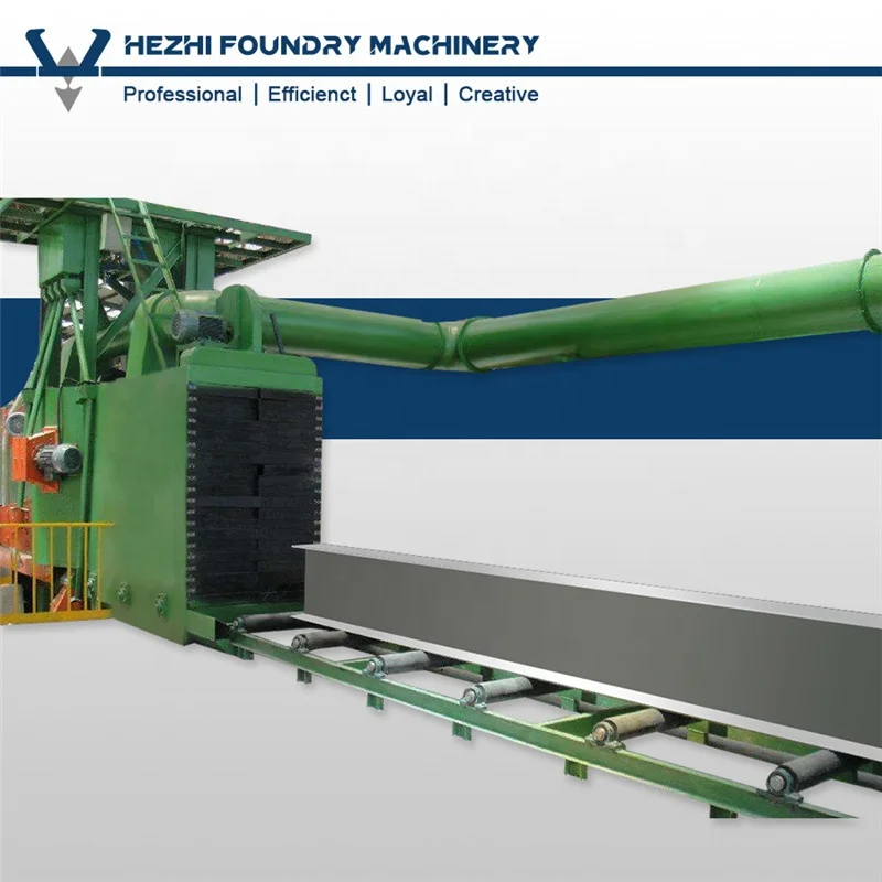 H Beam Profile Shot Blasting Equipment Machine Wheel Blaster QH69 for Steel Surface Continuous Treatment