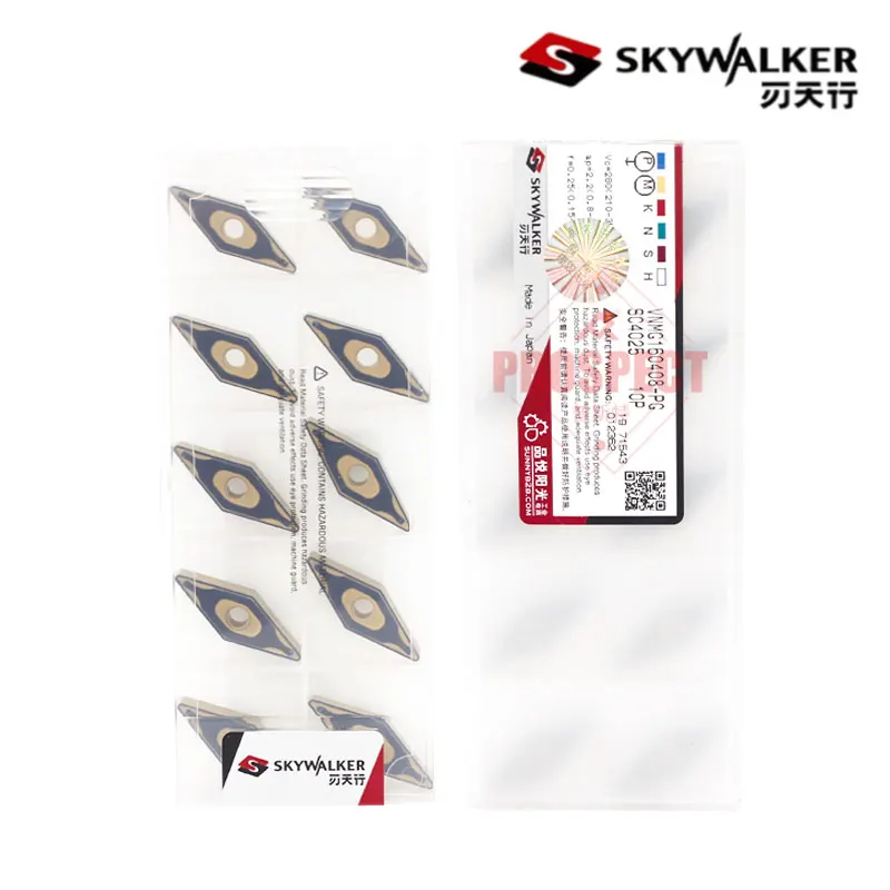 VNMG   VNMG160408-PG SC4025  SKYWALKER cnc cutting  inserts  machine Original cut carbide turning tools for lathe