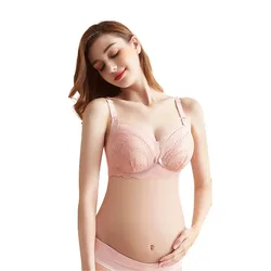 Pregnant Maternity Nursing Breastfeeding Bra Women Lace Floral Underwire interior bra nursing