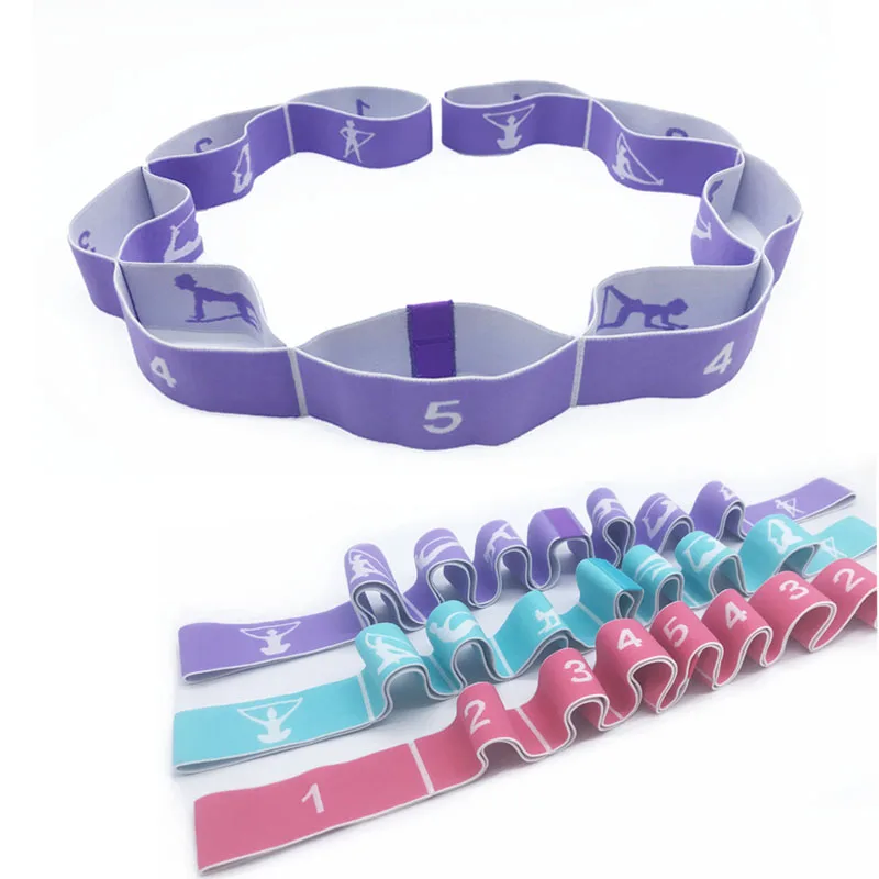 Factory Nylon High Stretching Elastic Bands Workout Resistance Bands Fitness Yoga Belt Home gym exercise bands