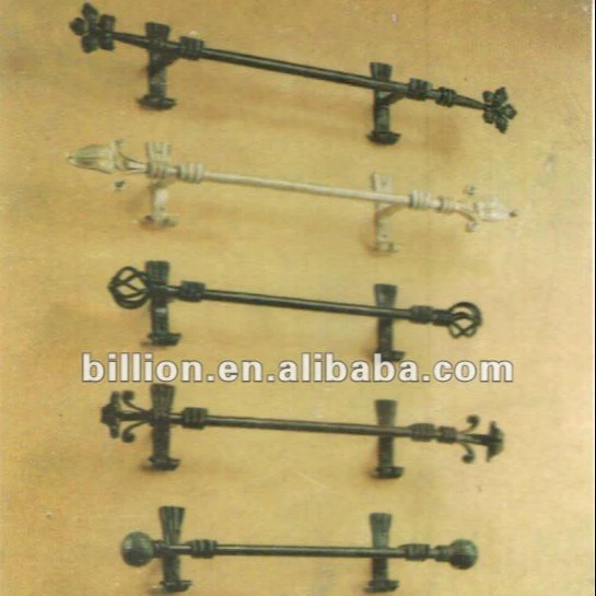 2012 manufacturer wrought iron curtain rod design