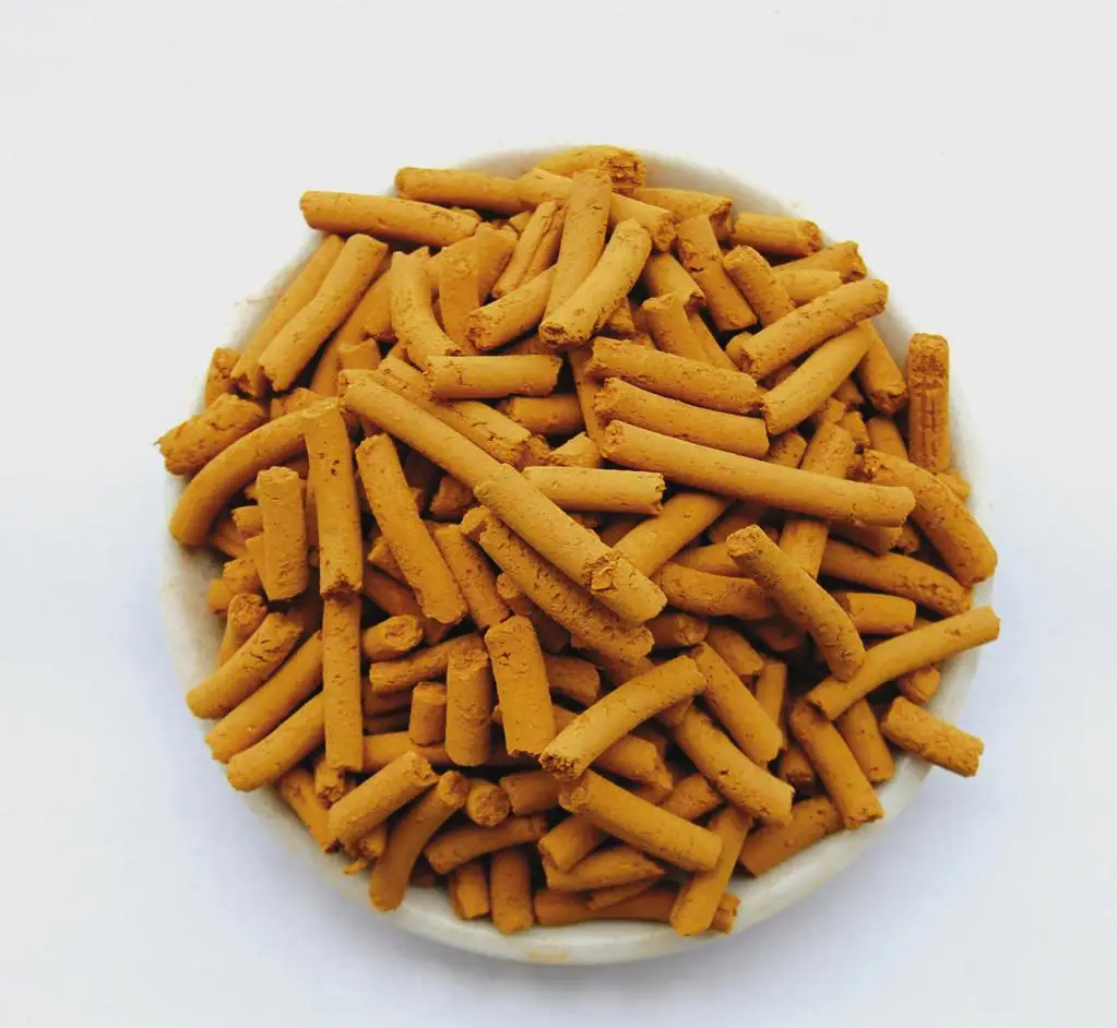 yellow iron oxide for biogas plant purification desulfurizer devulcanizer desulphurization h2s filter for biogas