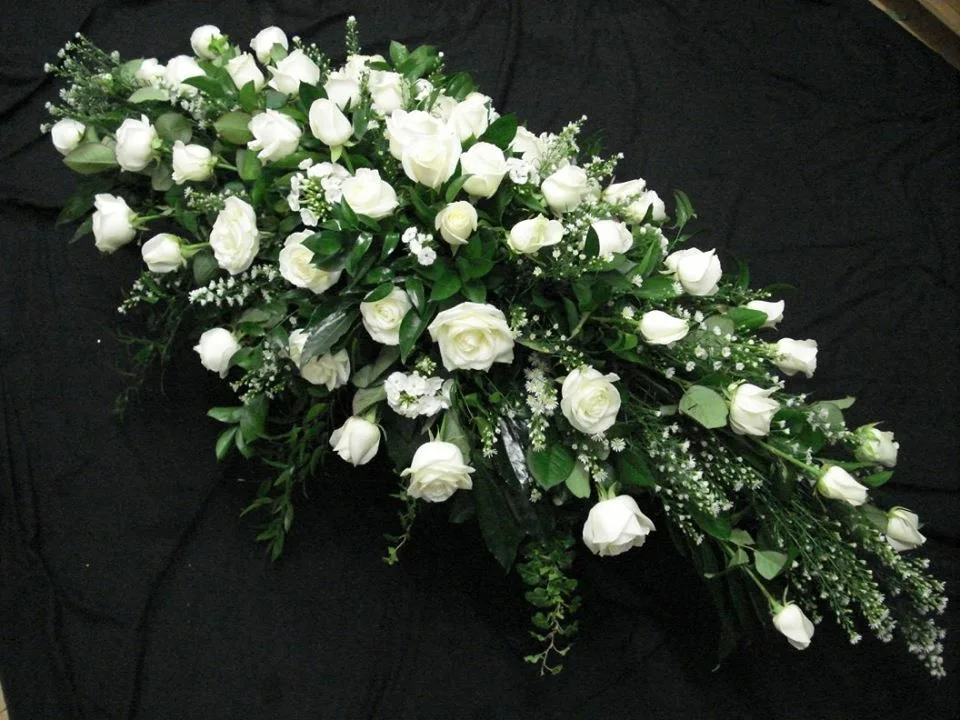 Artificial flower for funeral wearths silk flower for memorial