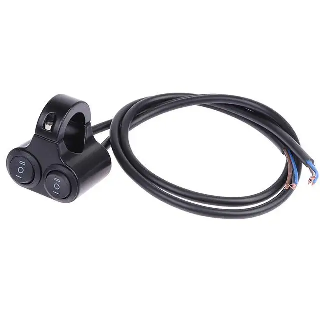 new Motorcycle Handlebar Control Switch Dual Button Control Headlight Flasher Switch