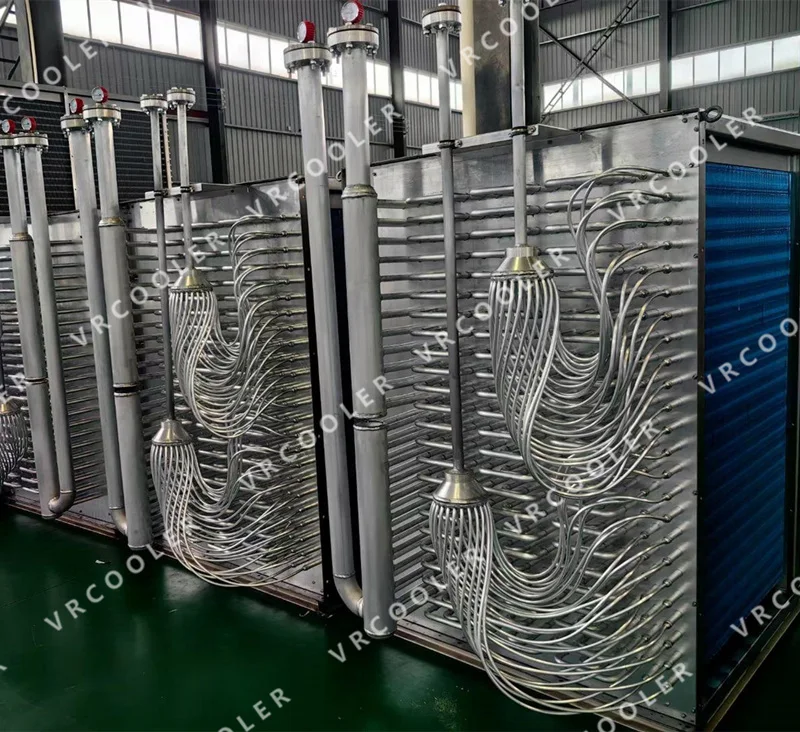 IQF spiral freezer heat exchanger evaporator coil for cold room