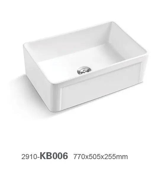 New Deep Single Bowl undermounted kitchen cabinet White Fireclay living room Sink Apron Front Ceramic Kitchen Sink