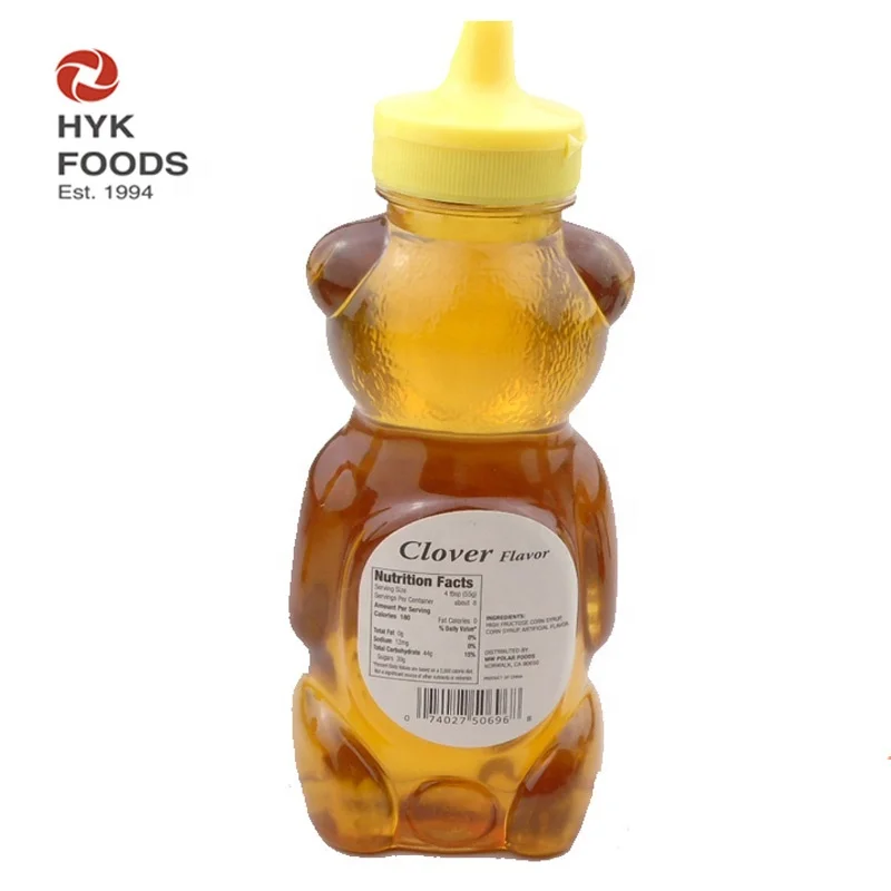bear bottle imitation honey syrup artificially flavored