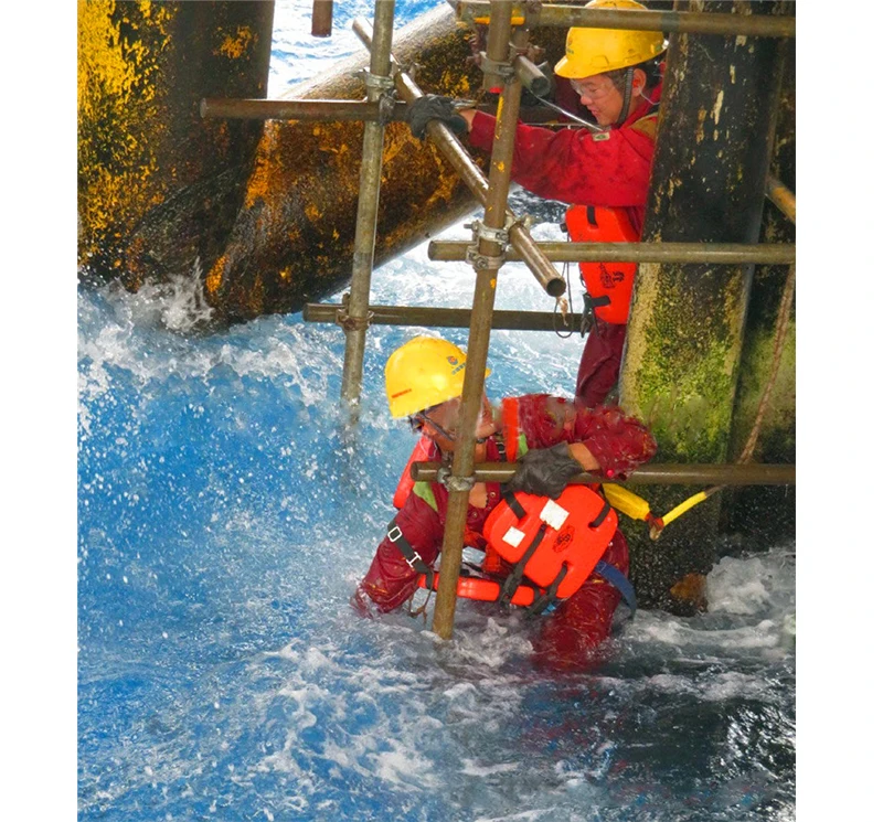 Спасательный жилет для нефтяных буровых платформ детей и взрослых из винила NBR погружения в воду трех