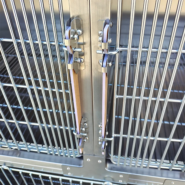 Metal pet dog cage For Vet Medical Stainless Steel dog kennels cages cat rabbit cage