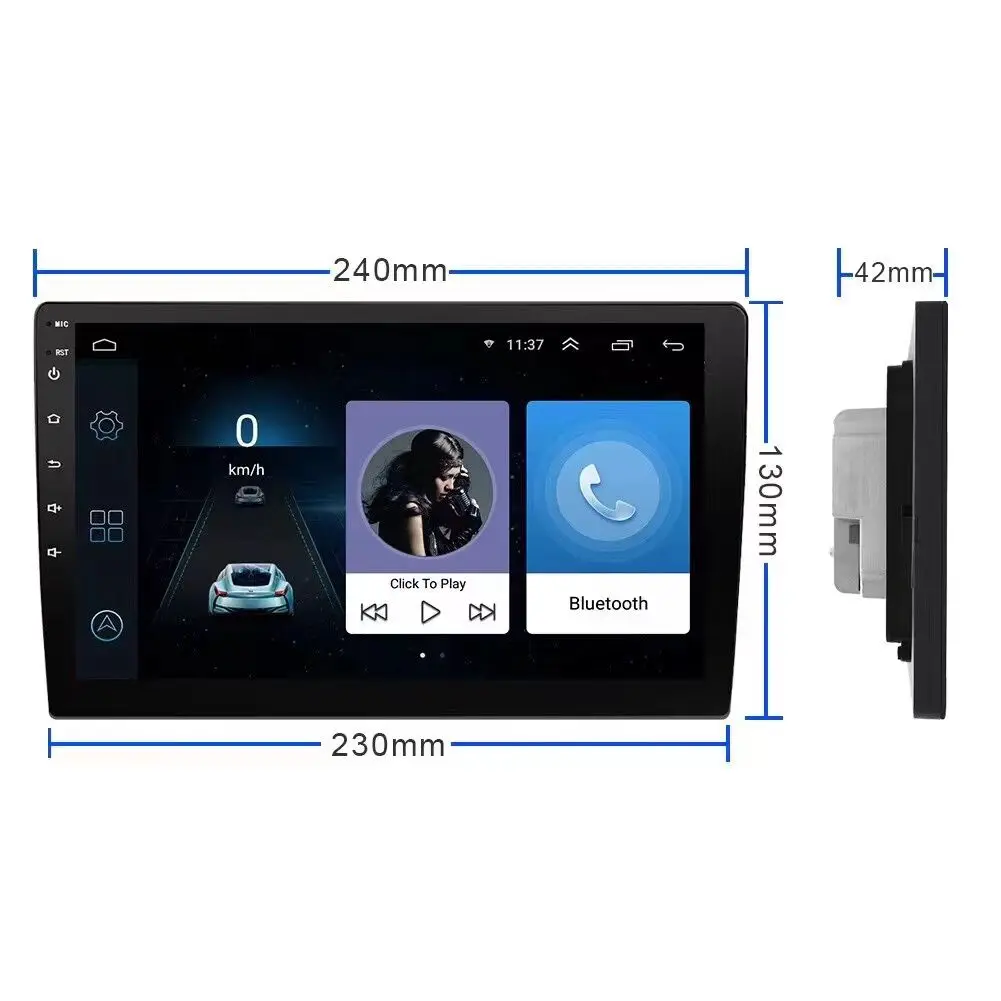 Универсальный автомобильный GPS-навигатор Android 12 0 9 дюймов HD-экран 2 5 D IPS экран аудио с Wi-Fi стереоплеер