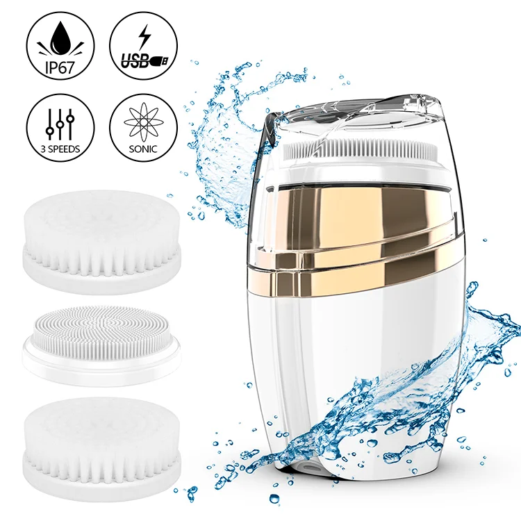 Лидер продаж на amazon 2019, силиконовая звуковая вибрационная Очистка лица