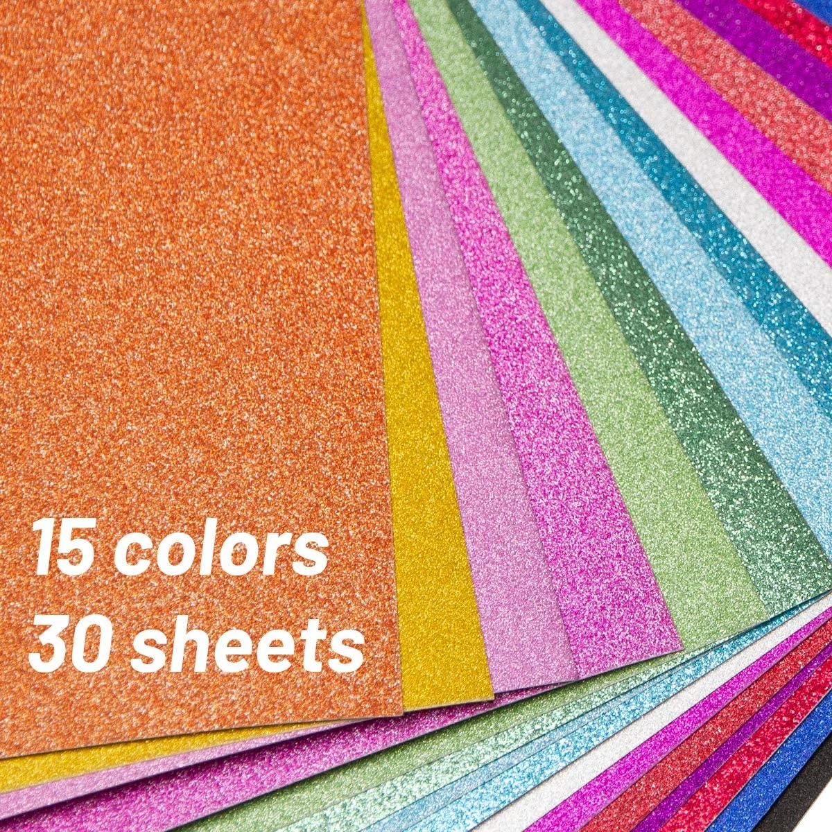 
20240-5-20240-12 A4 250g 5 sheets normal color Glitter card Glitter paper cardstock 