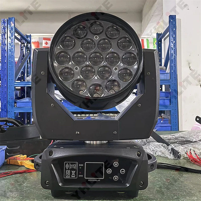 Mac Aura 19x15w led moving head light RGBW 4in1 LED 19*15W Zoom Wash LED moving head