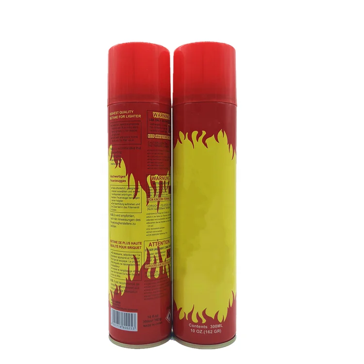 300ML Cheap Butane Gas OEM Brand Neon Premium Performance Expectation Butane Gas Lighter Refill
