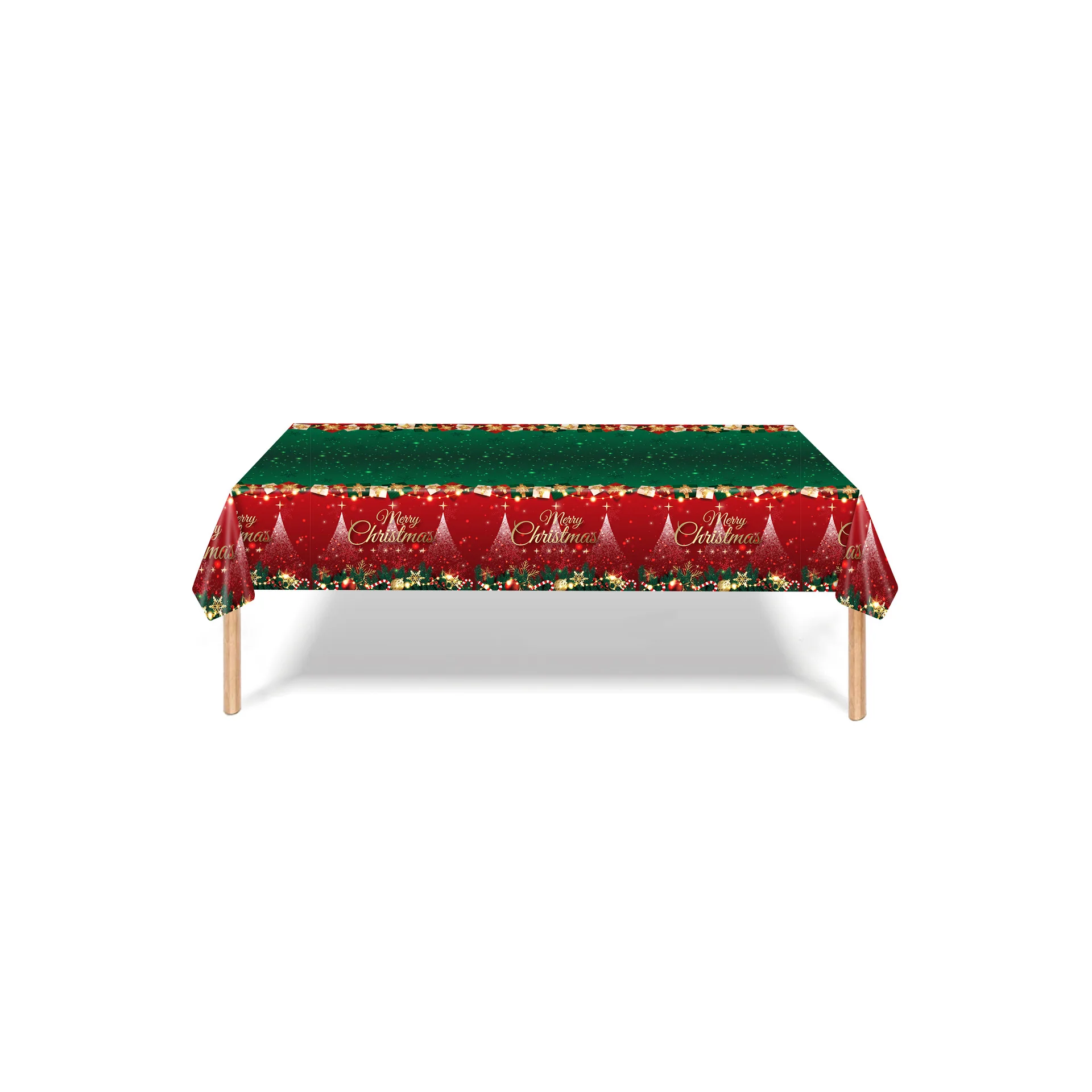 Christmas Paper Plates and Napkins Set Disposable Merry Christmas Party Plates Red Green paper plates party supplies