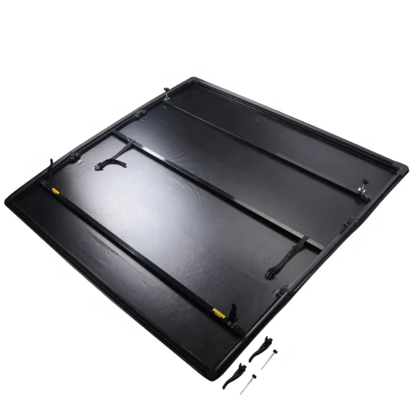 New Upgraded Soft Marine Vinyl 4-fold roller shutter cover  For Ford F150  2015-2021 soft Truck Bed tonneau cover