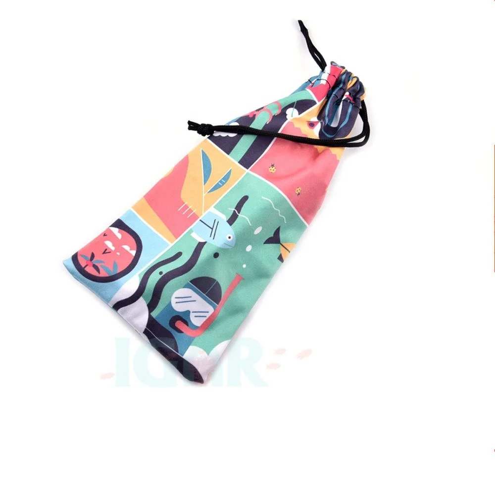 Soft microfiber pouches with Drawstring Pull Closure to clean or store your eyewear, sunglasses, cell phones, iPods & Players