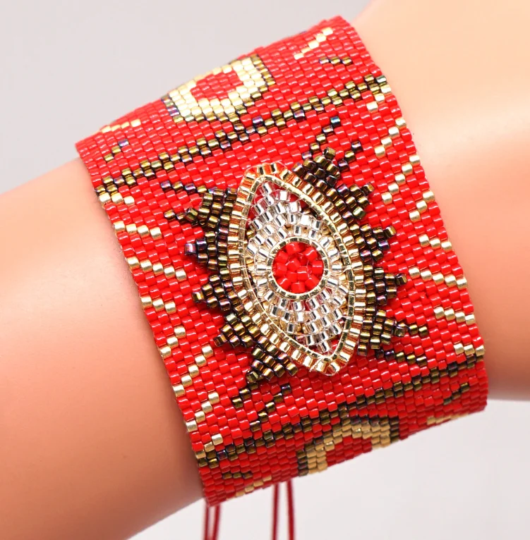 New Arrival, Miyuki Beaded Bracelet, Evil Eye Bracelet, Miyuki Tassel Braided Bracelet