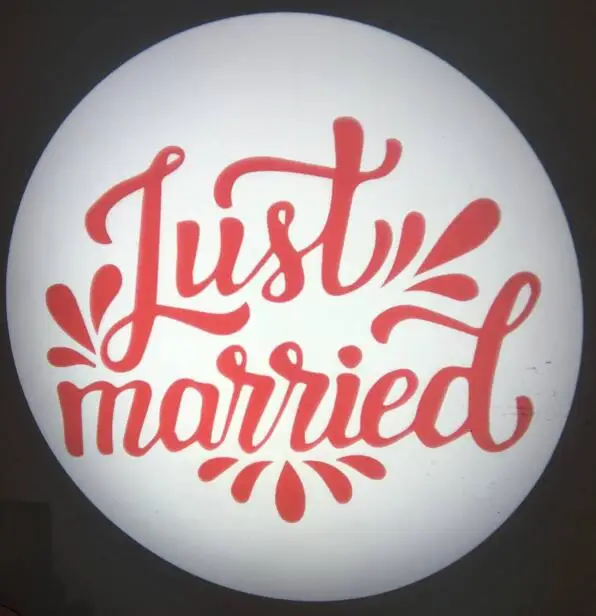 projector light with names for wedding 80w gobo Led custom image