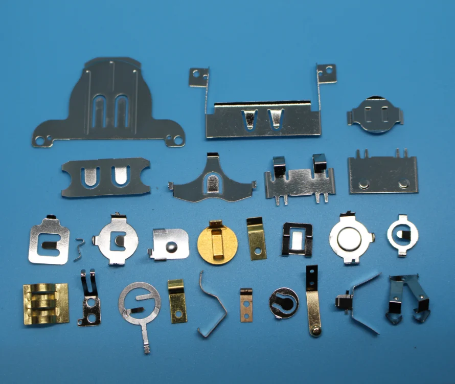 Battery button battery clips conductive positive and negative contact spring shrapnel pieces cr2032 button battery contact