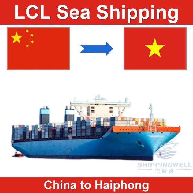 Cheap and Fast Sea Freight Shipping LCL From Shenzhen Guangzhou China to Haiphong Vietnam by Door to Door and Customs Clearance