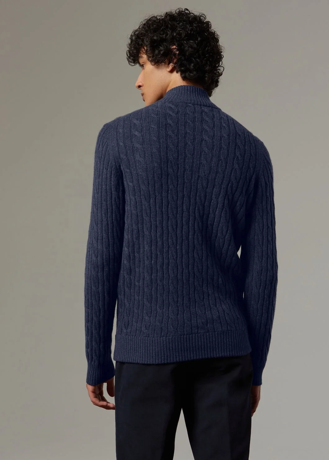 Ribbed Casual Jacket Cashmere Plus Size Custom Cardigan Cashmere Knit Men Sweater Zipper Manufacturer Quality Soft 100% Pure