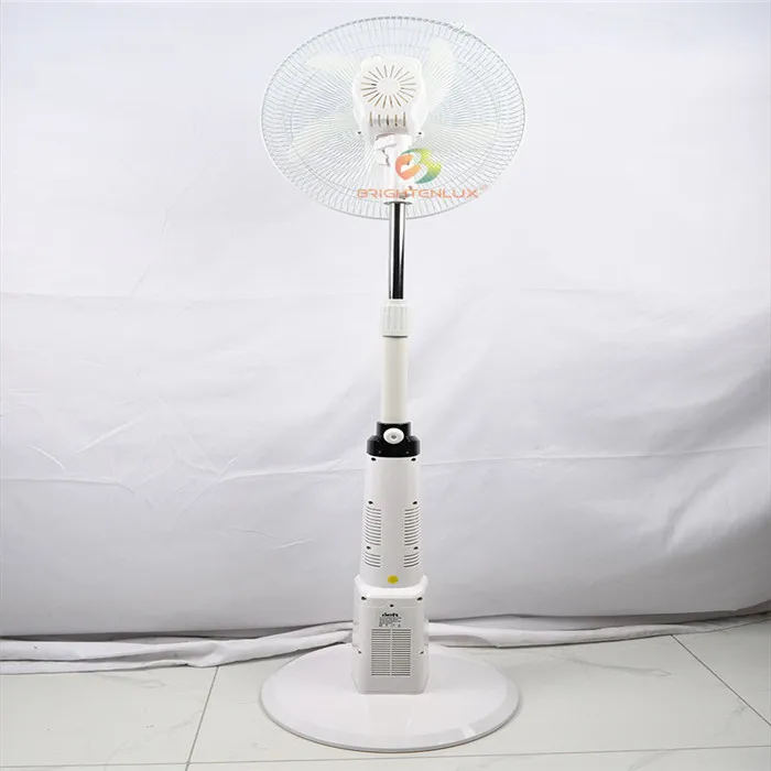 Brightenlux Factory Wholesale Electric Stand fan for Home Standing, Cooling Usb Solar Rechargeable Fan Stand