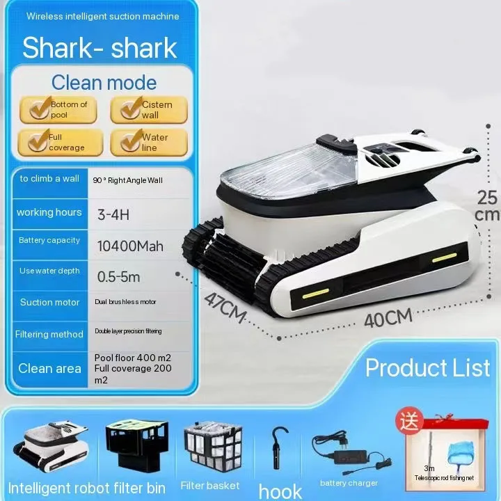 Intelligent Wireless Vacuum Robot for Automatic Cleaning Pool Cleaning Tools & Accessories for Swimming Pool & Fish Pond