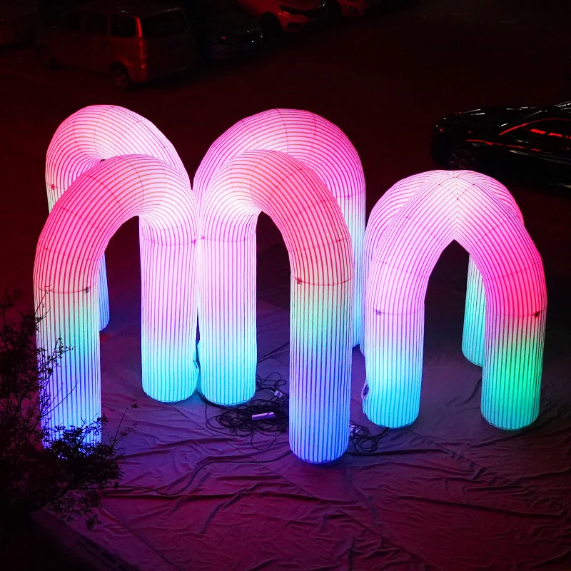 Good price outdoor wedding party decoration blow up archway  inflables advertising inflatable RGB led lighted arches