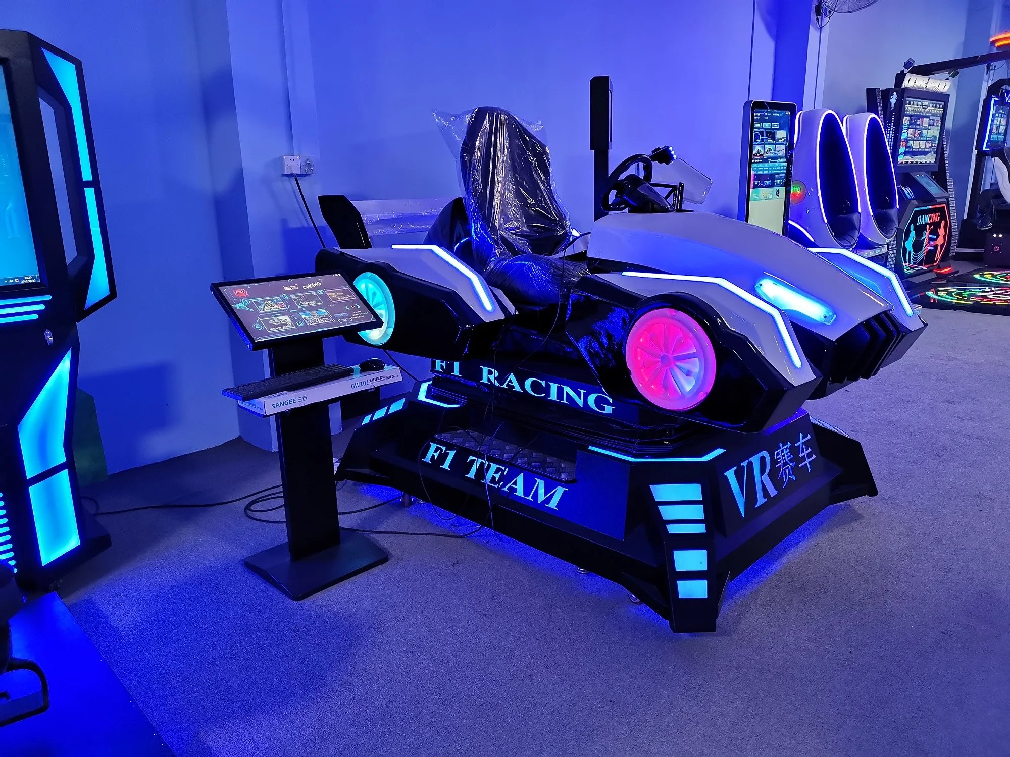 Theme Park Amusement Park VR F1 Racing Car Vr Equipment Racing Games Car Driving Simulator 3DOF Vr Simulator For Sale