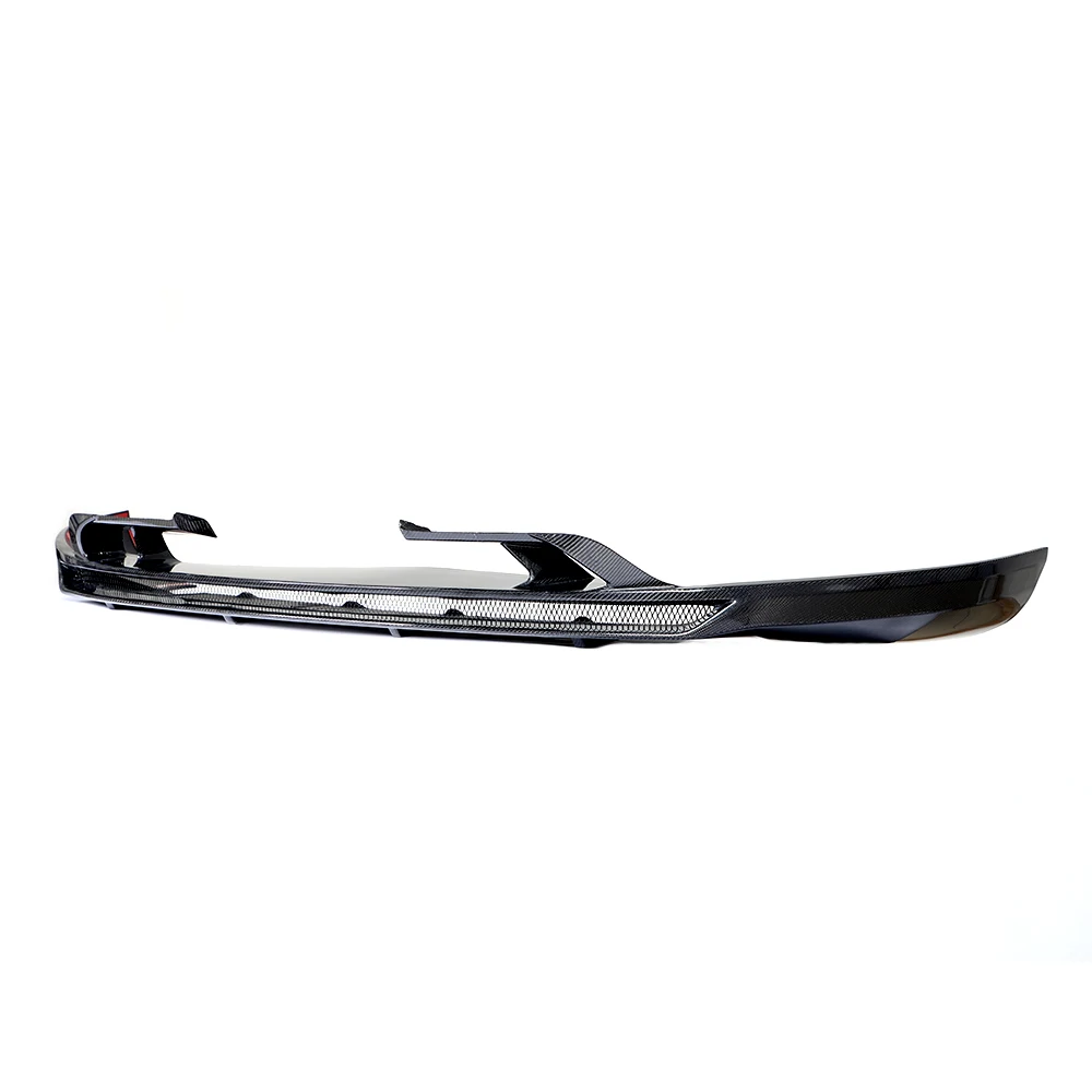 JCSPORTLINE Carbon Fiber Front Bumper Lip for Porsche Cayenne Sport Utility 4-Door 2018-2019