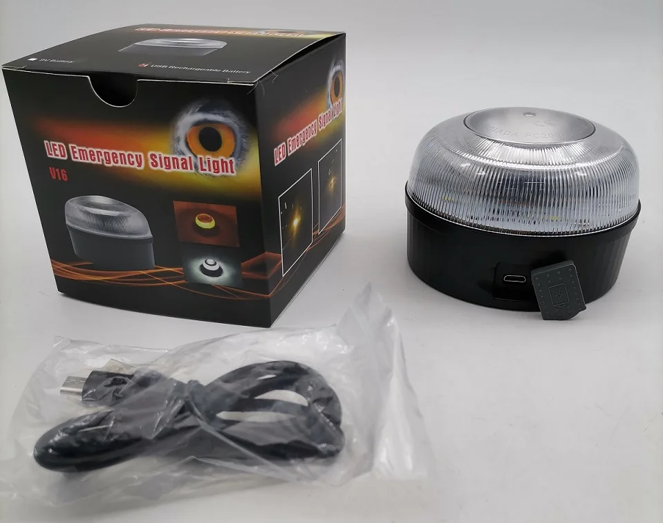 Spain luz emergencia coche dgt recargables v16 battery led traffic warning help signal light DGT  luz de emergencia v16