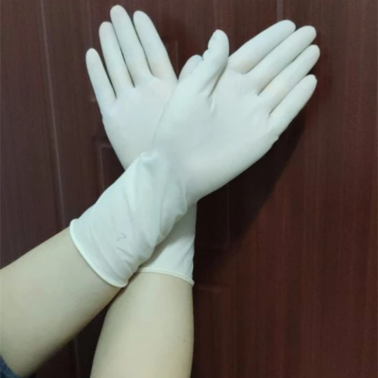 
Single-use sterile rubber surgical gloves 