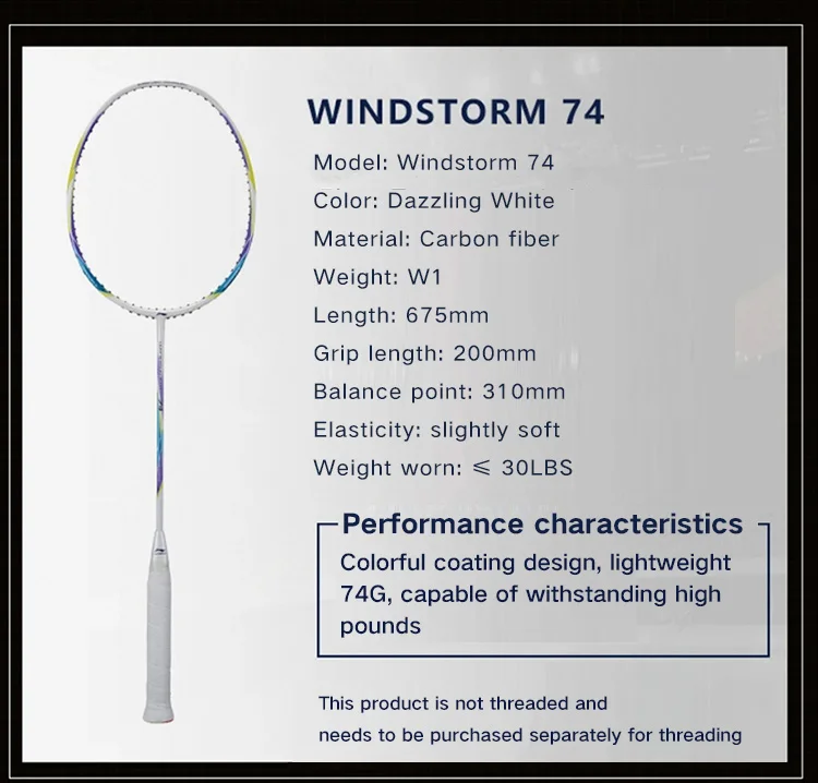 Wholesale Carbon Fiber Length 67cm Professional Badminton Racket for Indoor Outdoor Lightweight Badminton Rackets