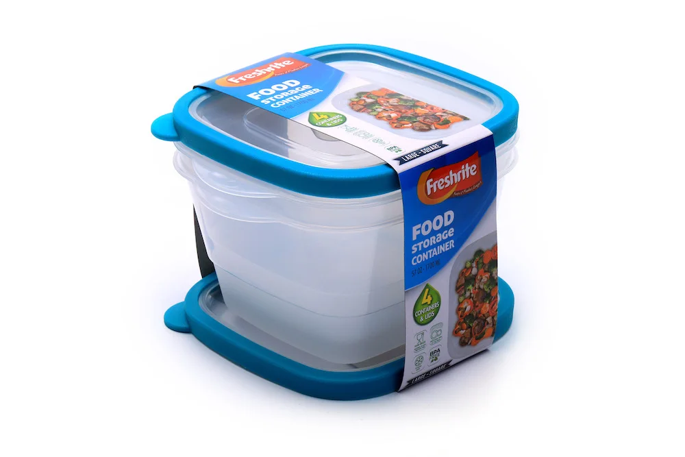 Water Approved Rubbermaid Design Plastic Food Storage Containers Set