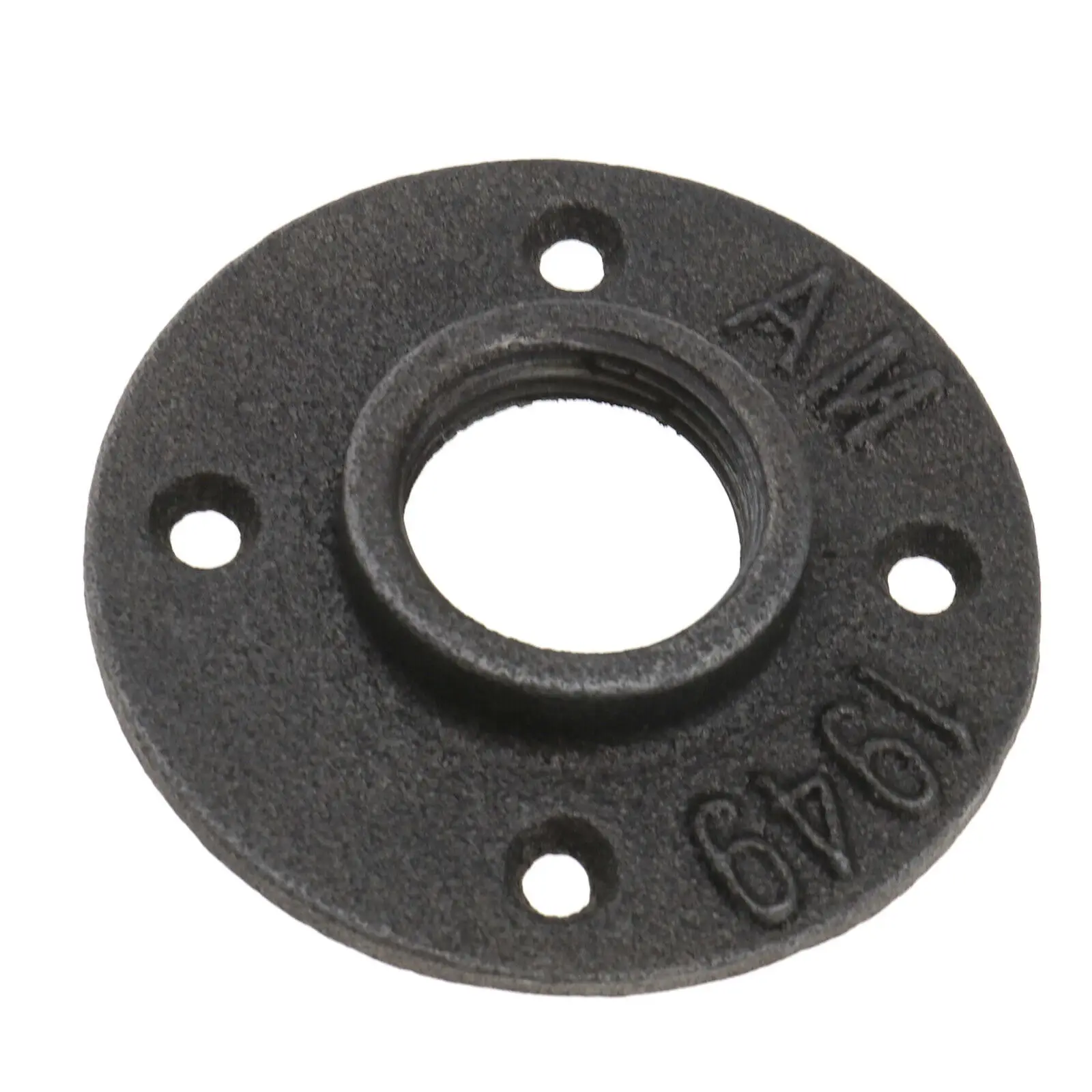 3/4 inch Black Cast Iron Metal floor Flange for Vintage Decoration DIY Pipe furniture