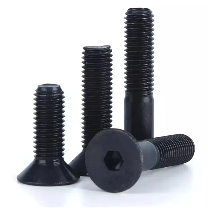 Carbon Steel 10.9 Blackened Screws High Strength Csk Head Hexagon Socket Din7991 Screw