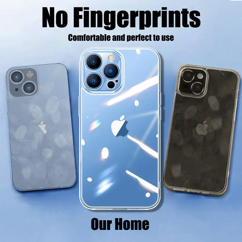 For Iphone 14 Case Transparent 1.5mm Crystal Clear TPU Phone Case Back Cover For iPhone 11 12 13 14 Pro Max