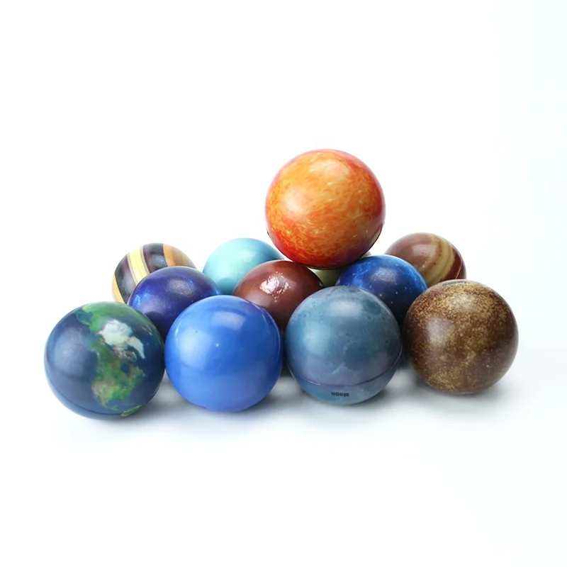 Planet Ball Ball Galaxy Pattern High-Density Foam Stress Balls Hand Exercise Gadgets Kids School Carnival Reward Party Bag Gift