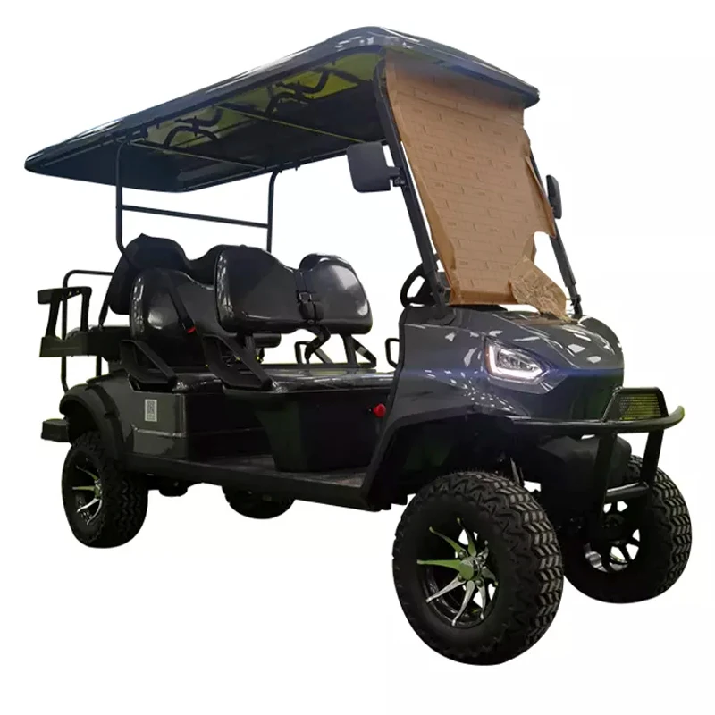 Long Life High Quality Six Sofa Level Seats Golf Car With Strong Overload Capacity