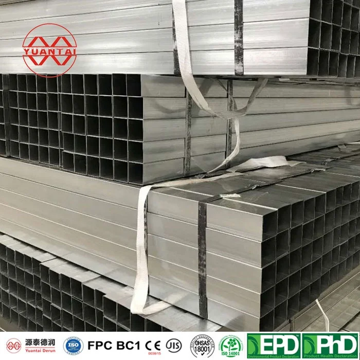 Good Price SHS gi Tube Square Rectangular welded steel pipes 2 Inch hollow section galvanized Square Ms Pipe Price