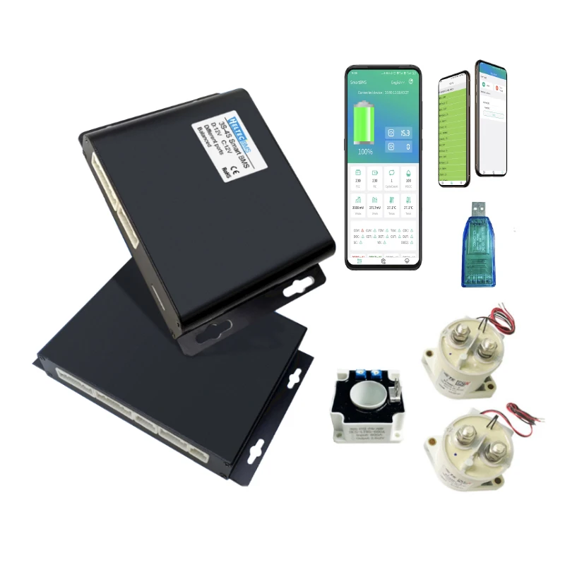 HeltecBMS high quality 3s-32s Smart Relay BMS 200A 500A Lithium lifepo4 battery management BMS 8S 16s 32s 48V BMS