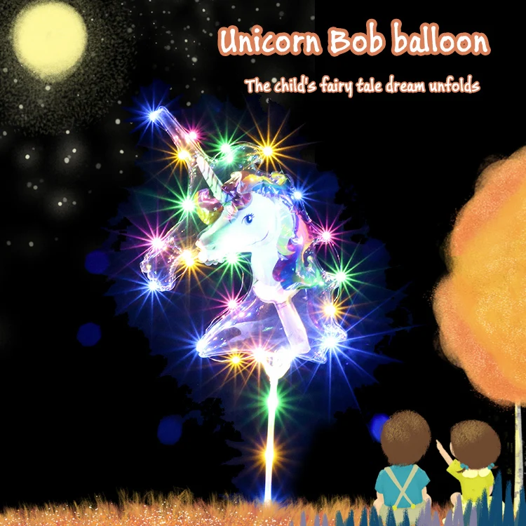 Оптовая продажа шар Bobo 18/20/24/32 дюймов светодиодный с наклейкой для украшения вечеринки и подарка