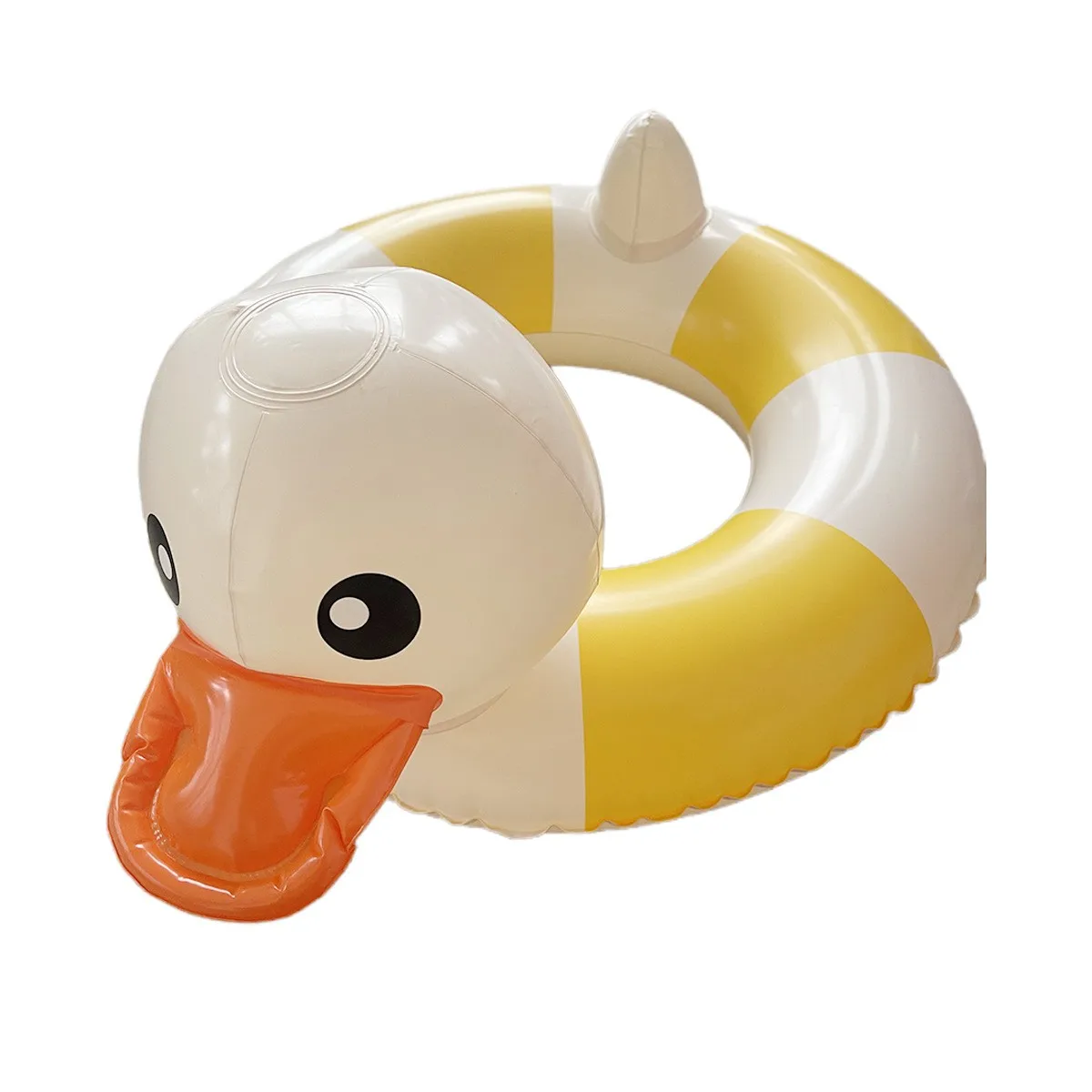 Customize Outdoor Summer Pool Party Water Toy Inflatable Duck Swim Ring Blow Up Animal Pool Float Floating Tube