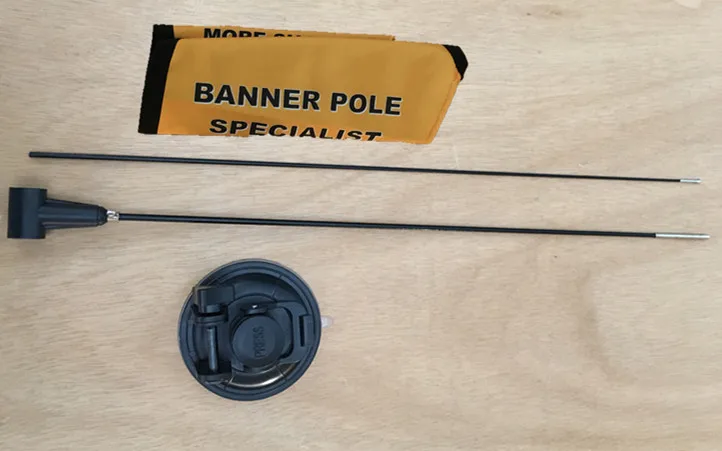 weihai wisezone top selling brand marketing mini teardrop beachflag mast car glass window sucker cup feather flying banner pole