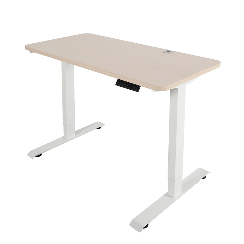 Nate Stable and comfortable customized smart office electric dual motor white color electric metal height adjustable table leg
