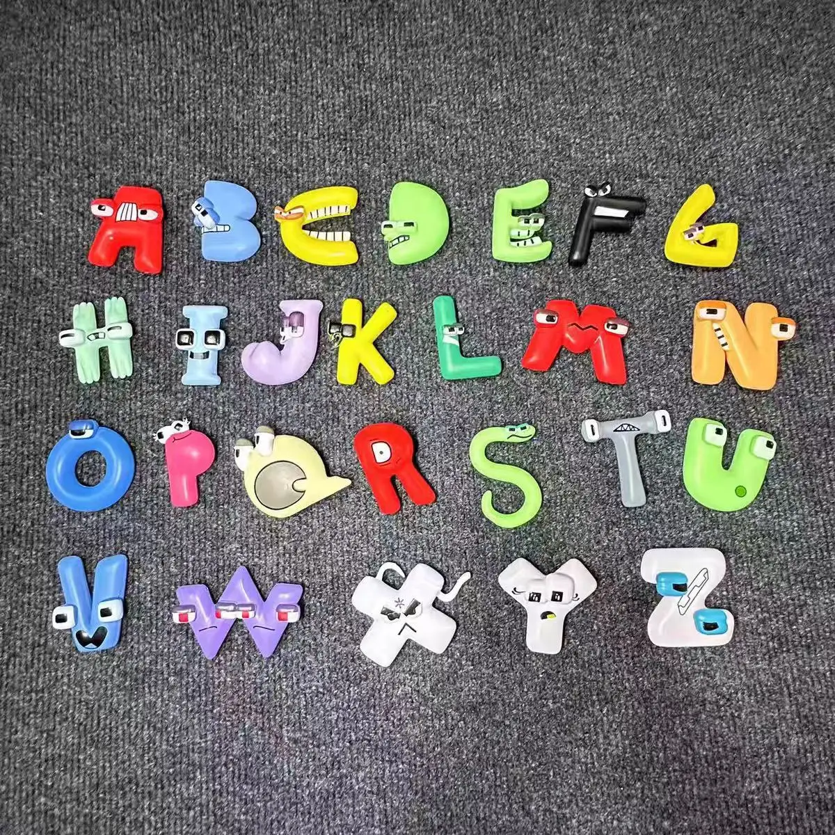 Zealed Kids Creative Alphabet Puzzles ABC Letter Montessori Learning Board Educational Toys for Toddlers pvc letters