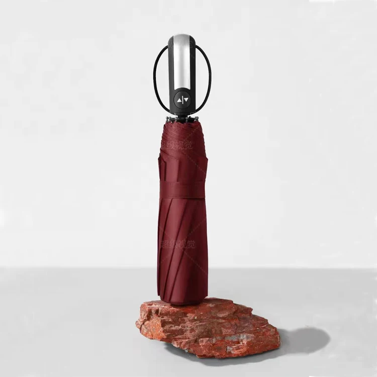 3 Folding Umbrella automatic 23 inch fiberglass ribs Print custom logo for Business Gifts Wholesale cheap fold umbrellas